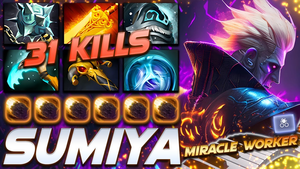 SumiYa Invoker 31 Frags Miracle Player - Dota 2 Pro Gameplay [Watch & Learn]