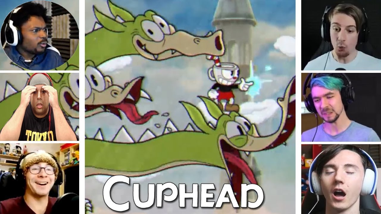 Let's Players Reaction To Grim Matchstick (Boss) Last Phase | Cuphead