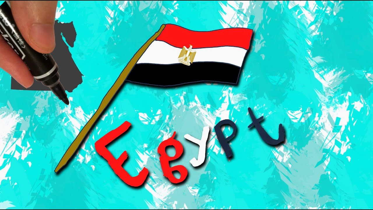 How to Draw the flag of Egypt