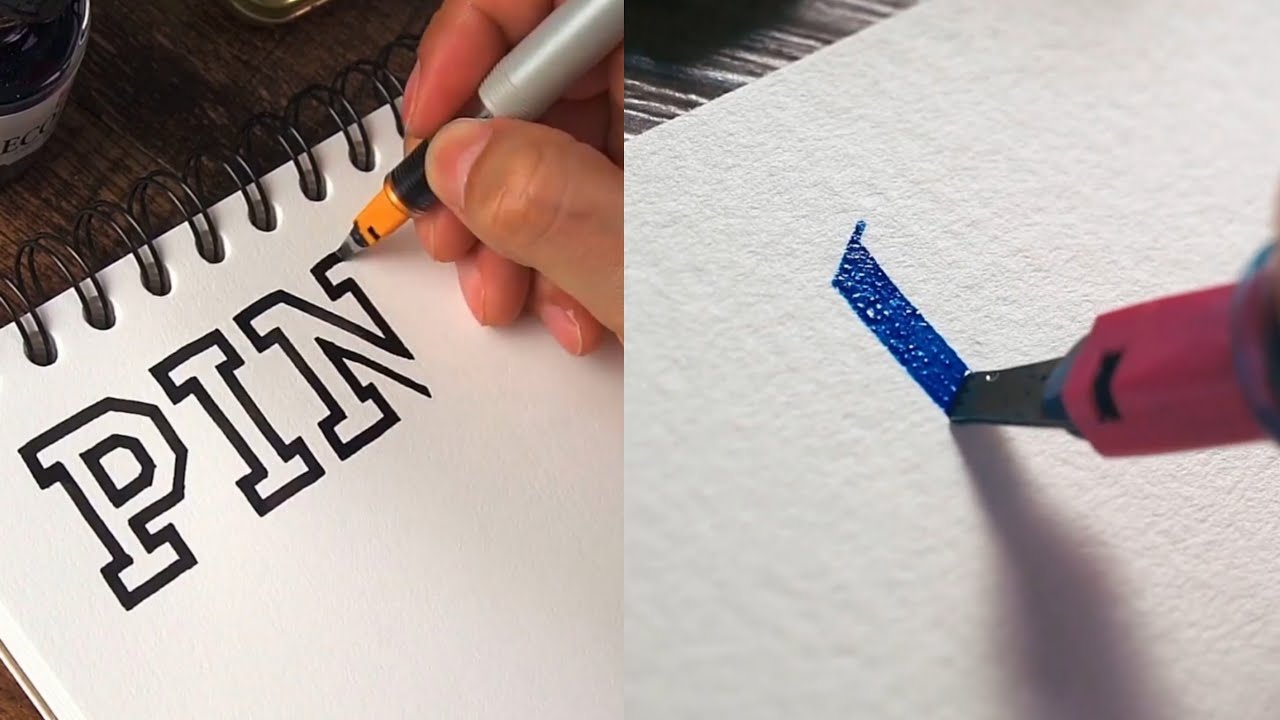 #4New selection of relaxing calligraphy and lettering.