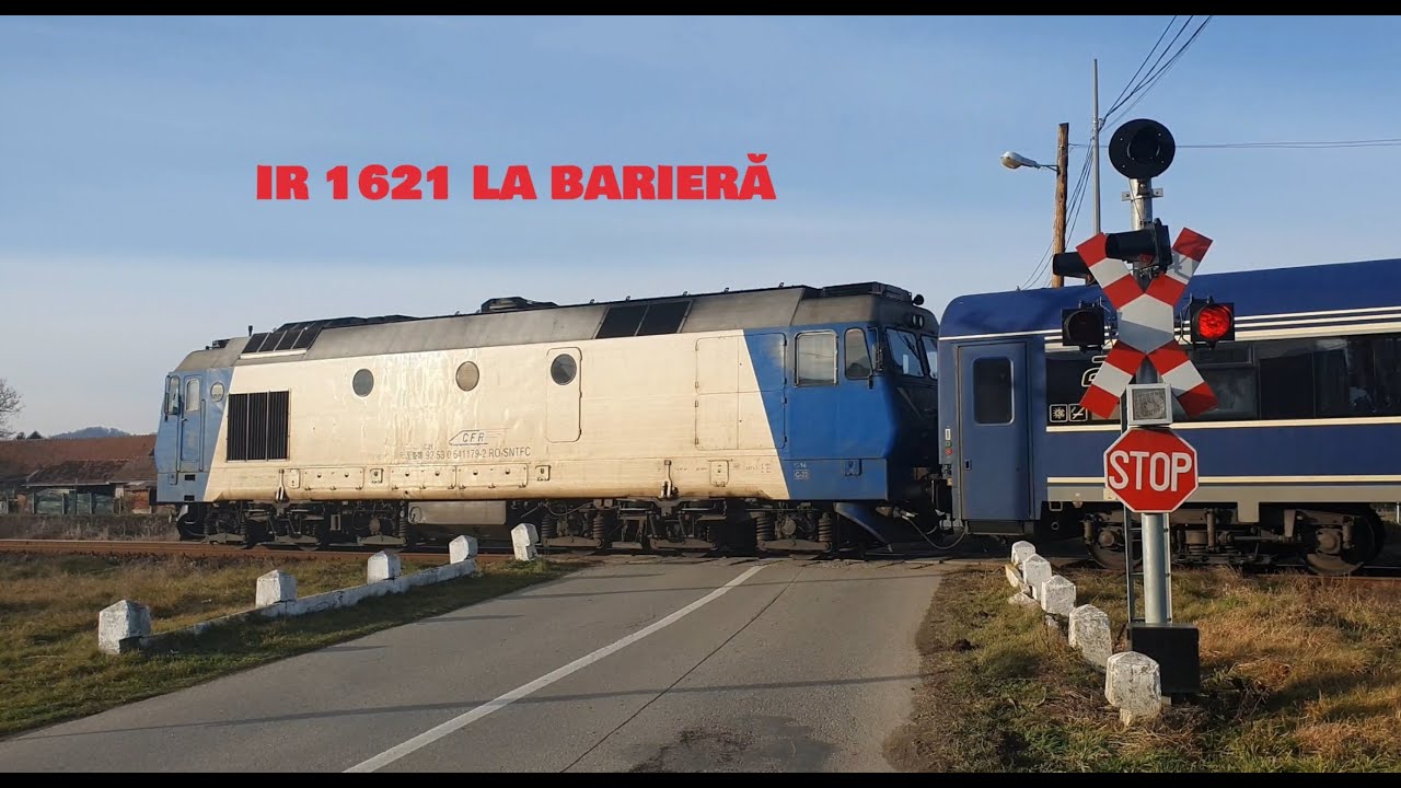 [4K] Trenul IR 1621 la barieră între Făgăraș și Avrig