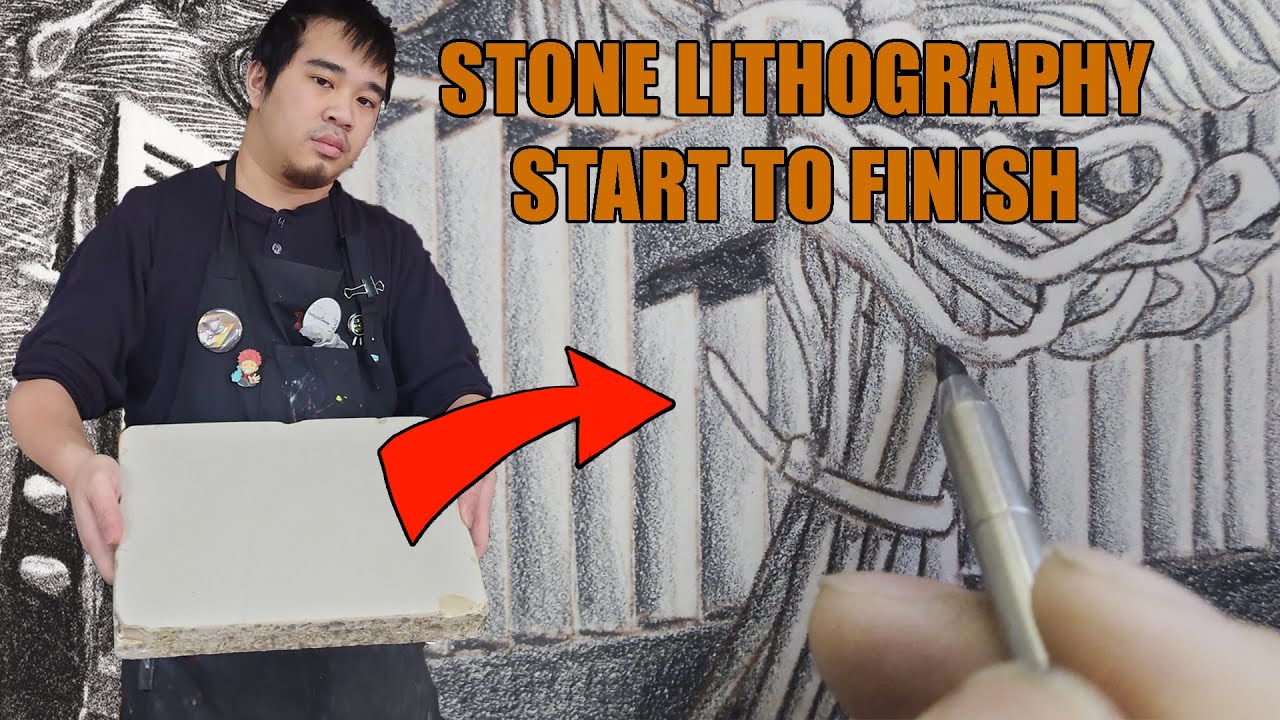 How to make a 1 Color Stone Lithograph start to finish