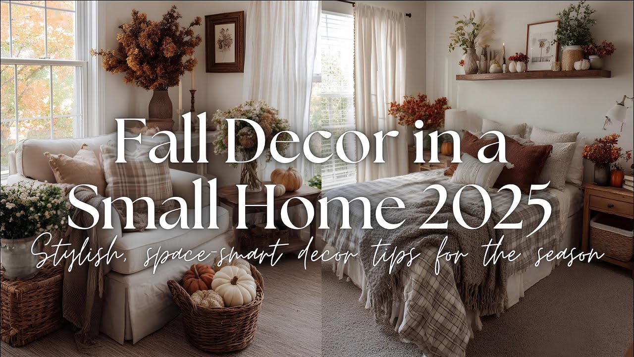 🍂 INNAMORATI del tuo piccolo spazio: idee per decorare l'autunno 2025 per una casa calda ed elegante