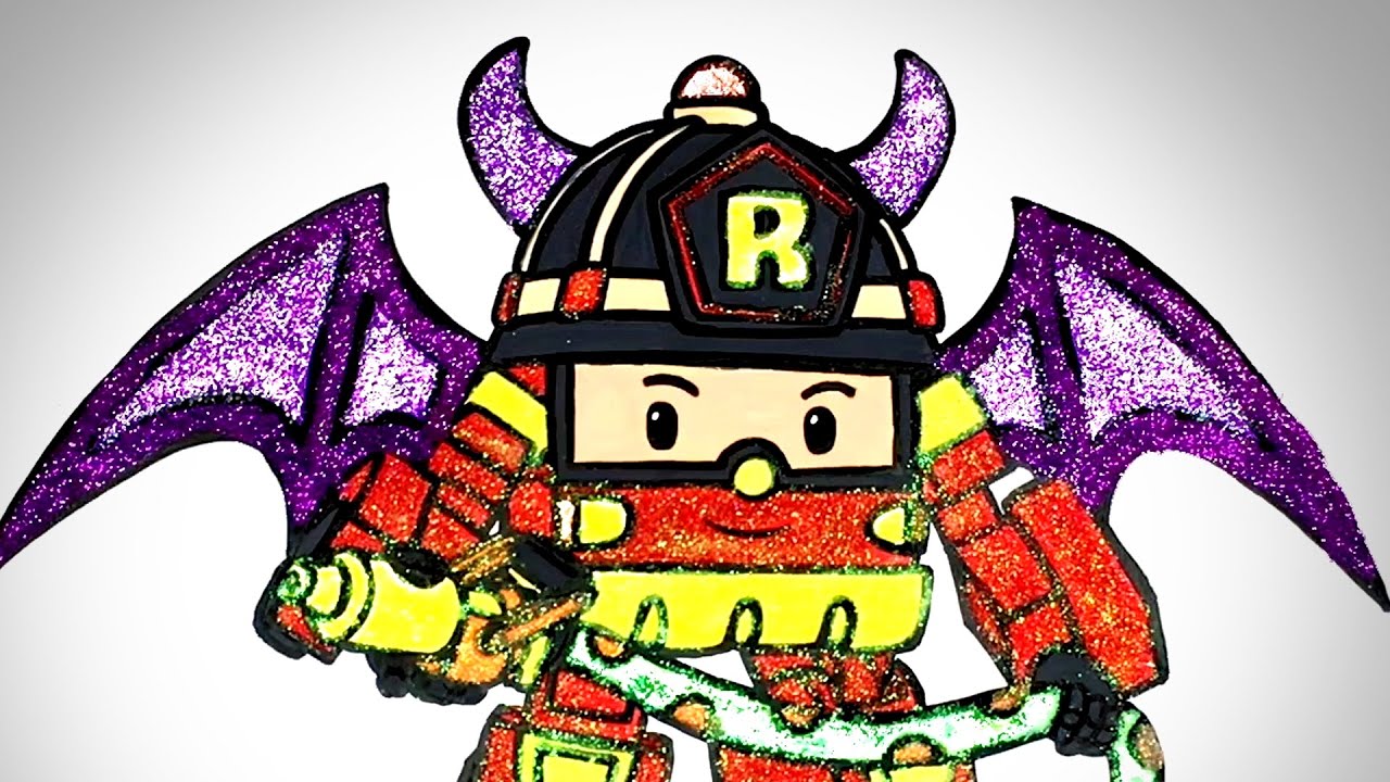 Spot The Difference & Glow Coloring Roy | Robocar POLI Play Halloween Ep.2 | Kids | Robocar POLI TV
