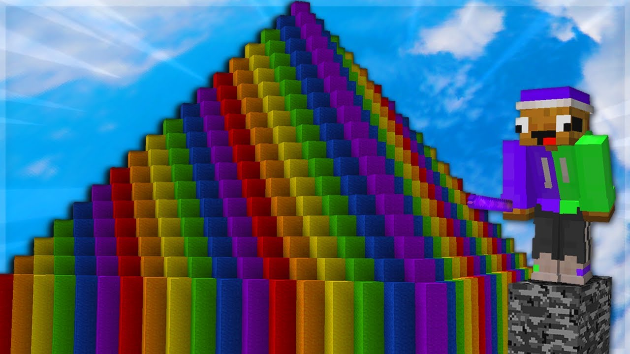 The LARGEST Rainbow Bed Defense in Bedwars
