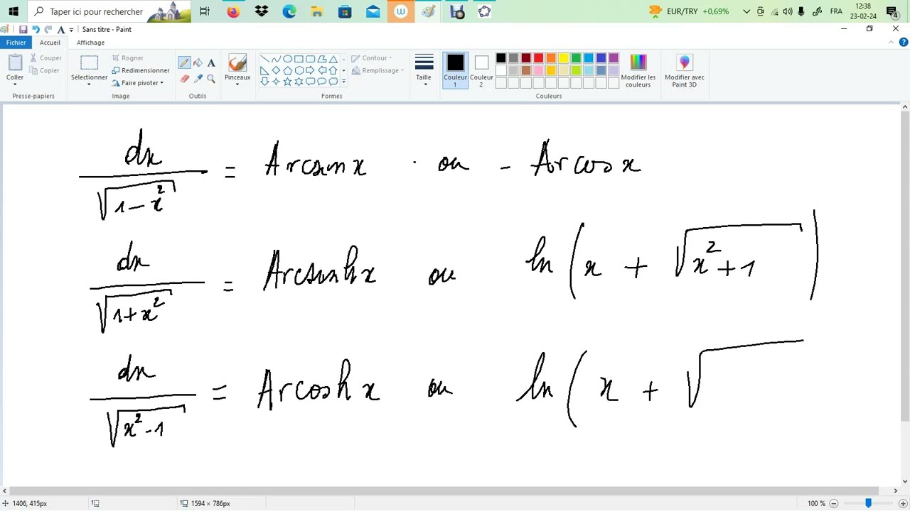 Primitive Formulaire de primitives directes (pour niveau interm&eacute;diaire )