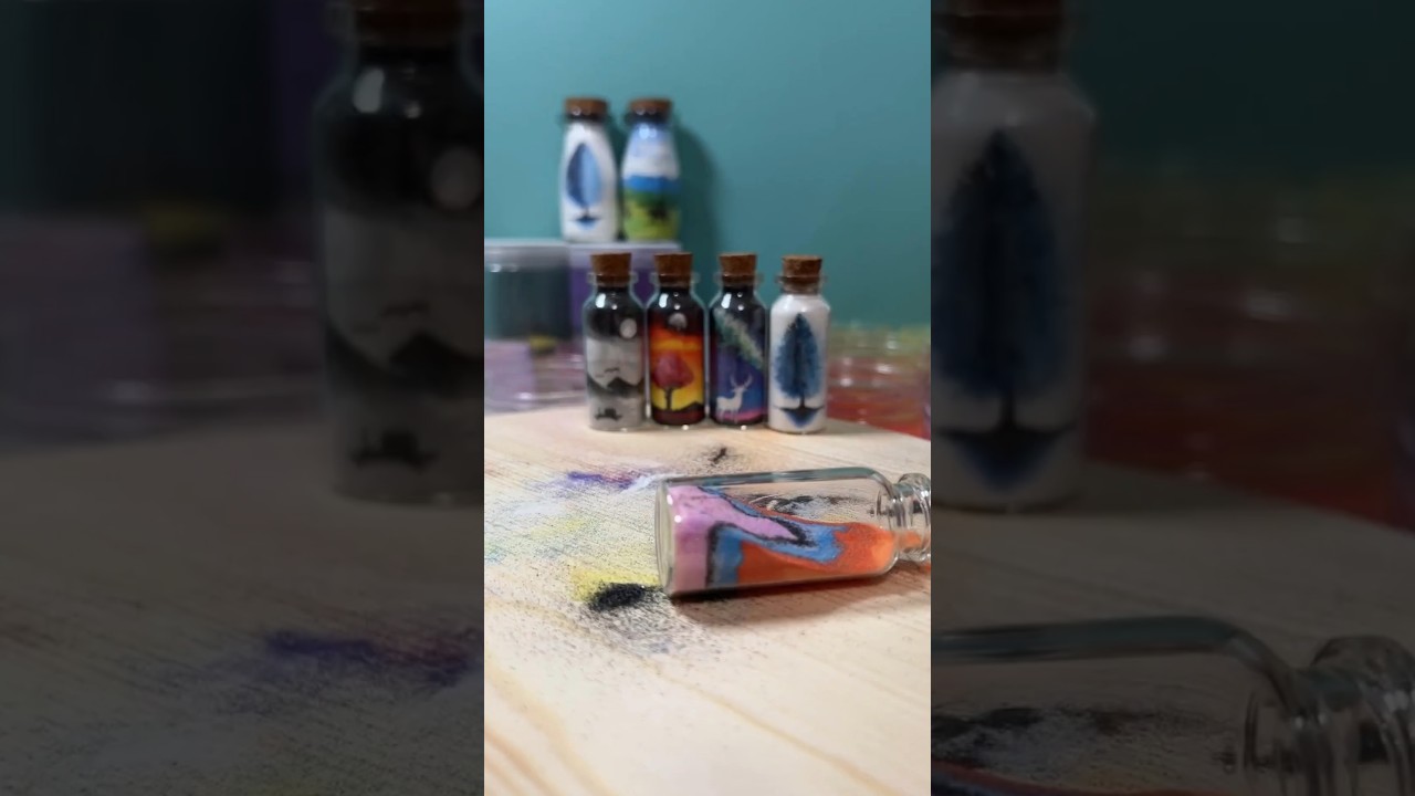 Creating Stunning Miniature Sand Art | DIY Sand Art in Bottles | Satisfying Crafting Video |