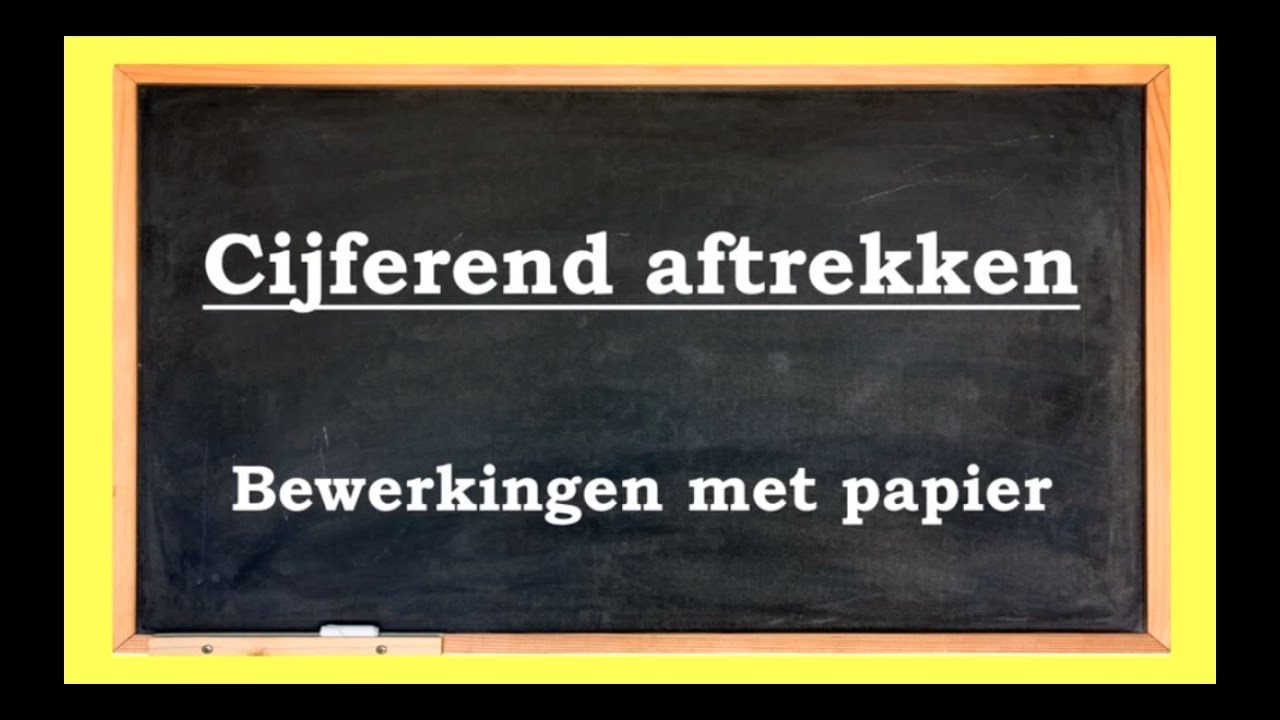 Meester Nicky TV cijferend aftrekken