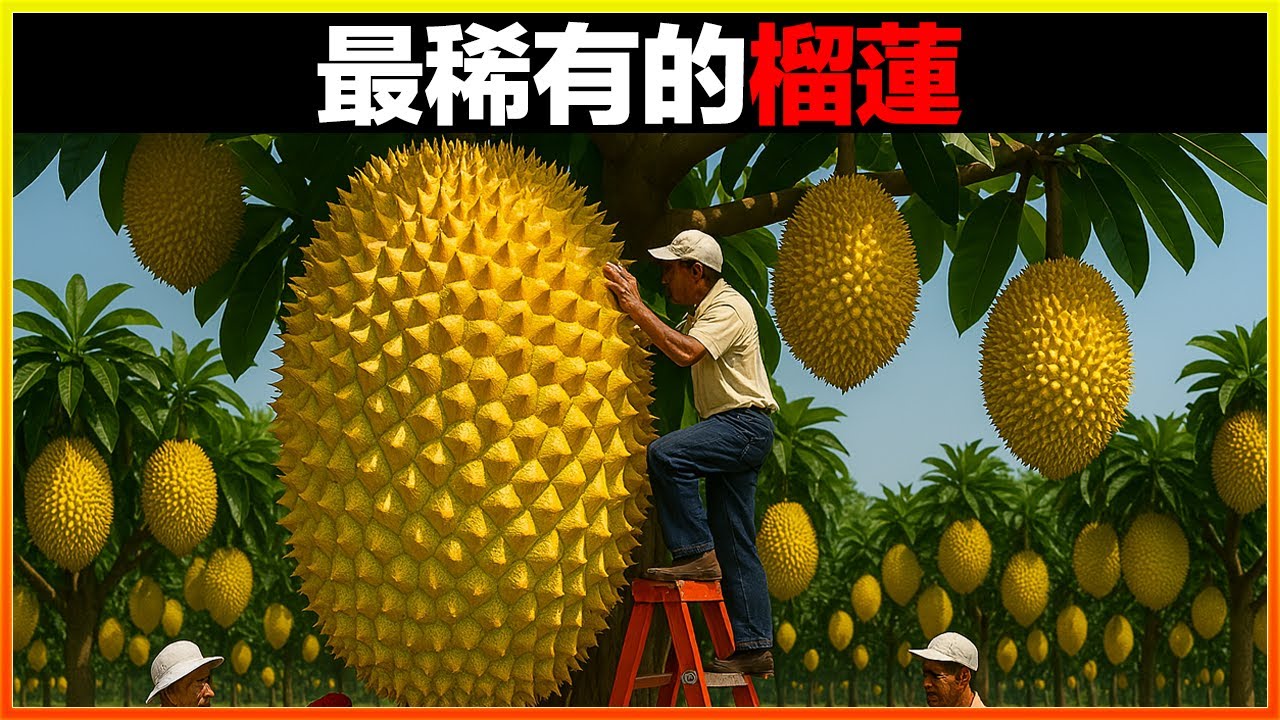 十種你很難看到的稀有榴蓮，味道不刺鼻，還比市面上的更香更好吃，一口下去，回味好幾年。