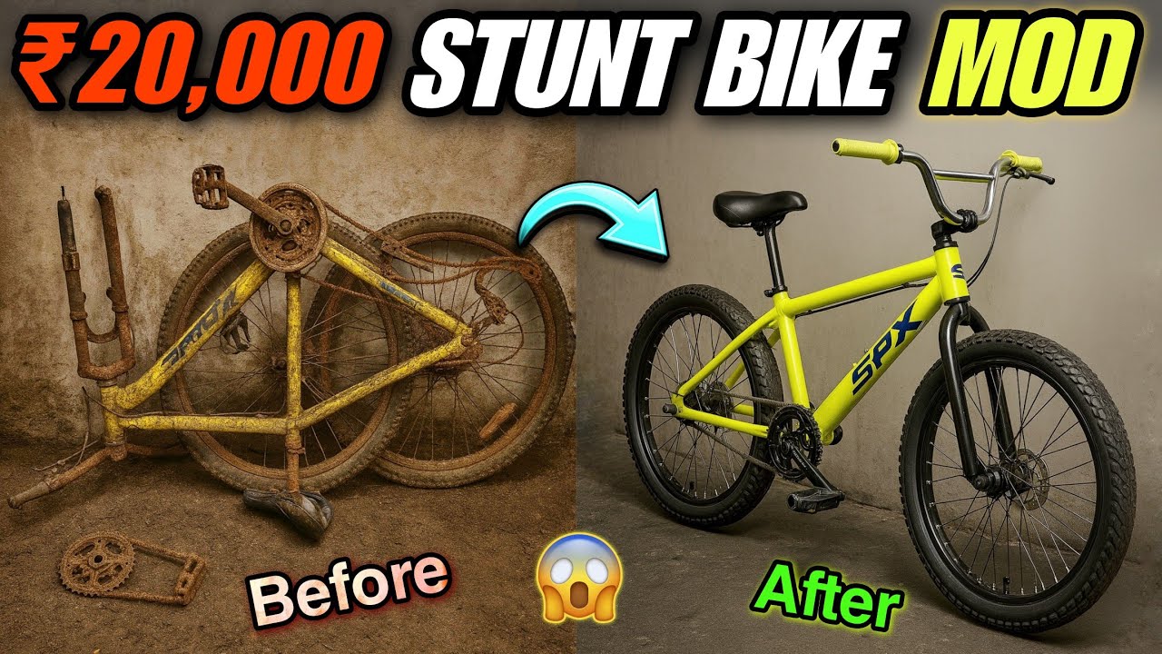 ₹20,000 Junk Bike to STUNT MONSTER 🔥 | Epic Bicycle Restoration & Mod!