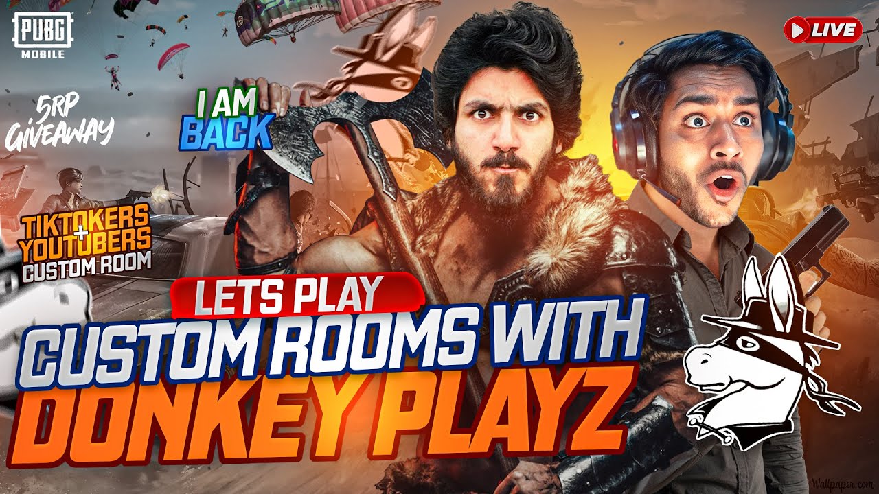 AJJ 5 RP GIVEAWAY IF NO SINGLE CHICKEN DINNER HASEEB GAMING URF DONKEY PLAYS K SATH CUSTOM ROOMS