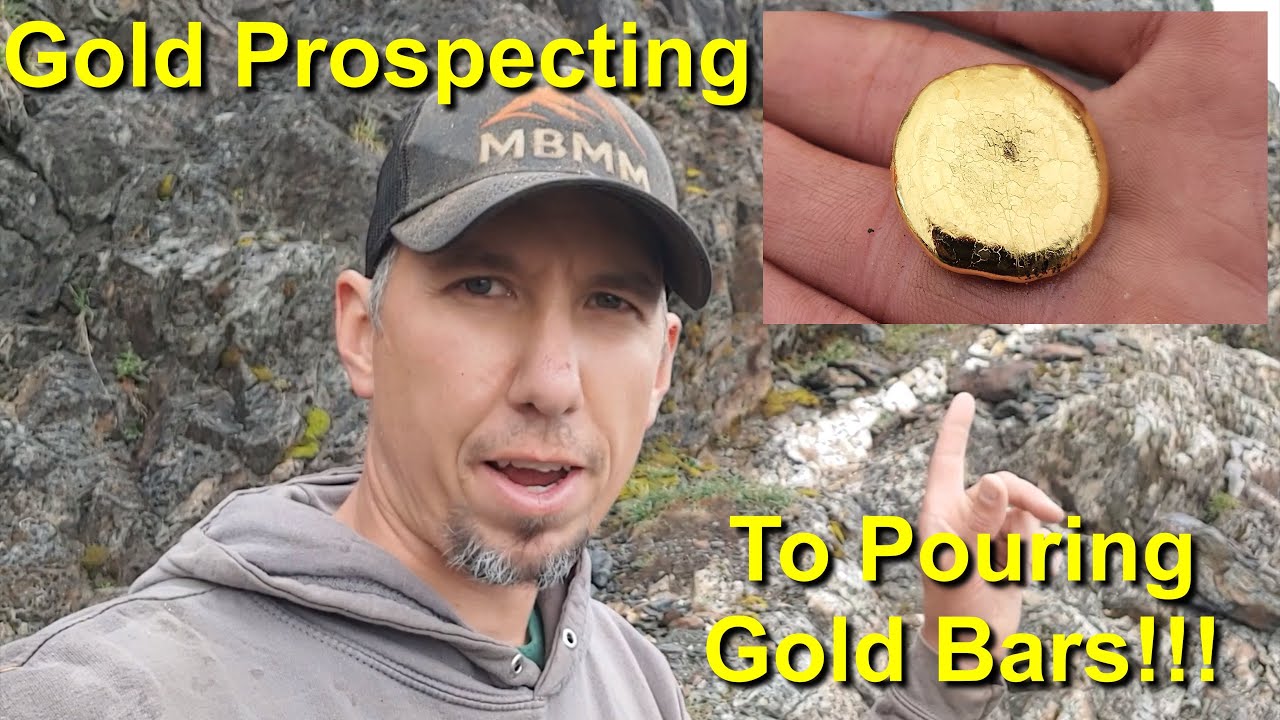 Gold Prospecting To Pouring Gold Bars! HELICOPTER SAMPLE!!!