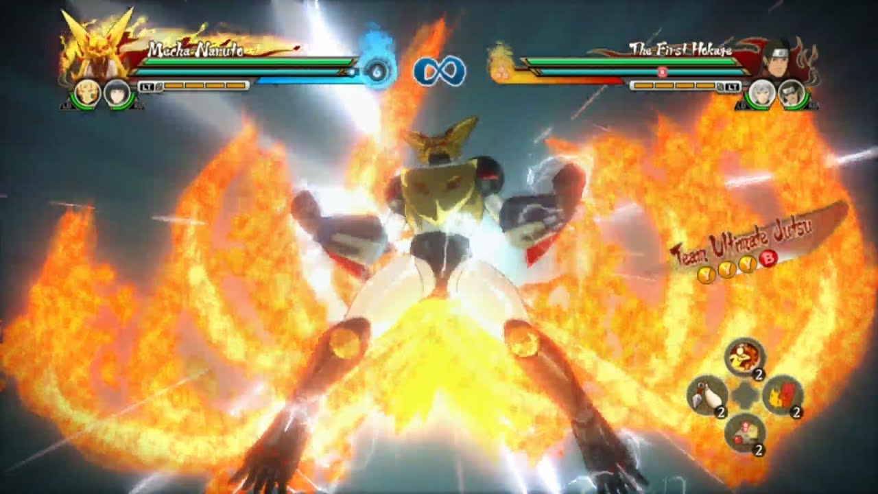 Naruto Shippuden Ultimate Ninja Storm Revolution walkthrough Mecha-Naruto ALL Skill Move Action