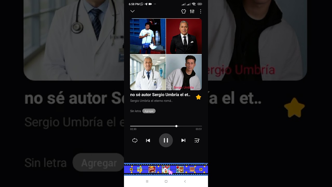 No sé autor Sergio Umbría el eterno romántico