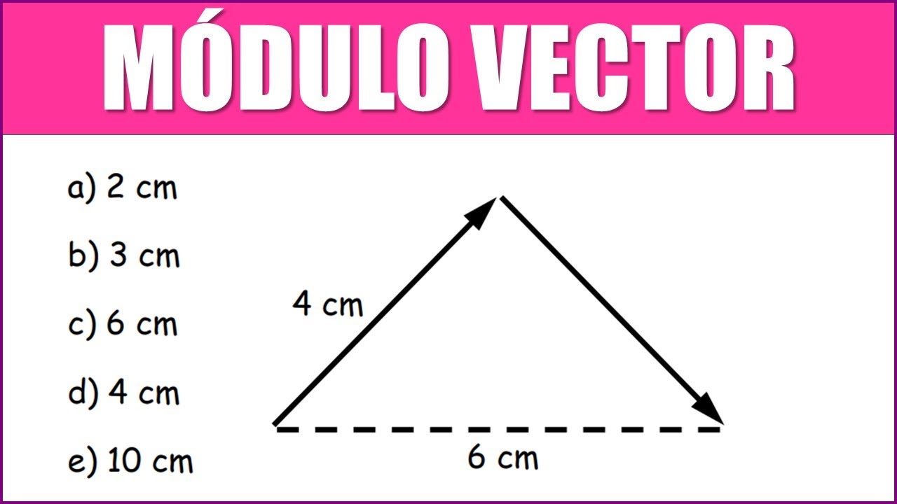 VECTORES | Hallar el M&Oacute;DULO del VECTOR RESULTANTE