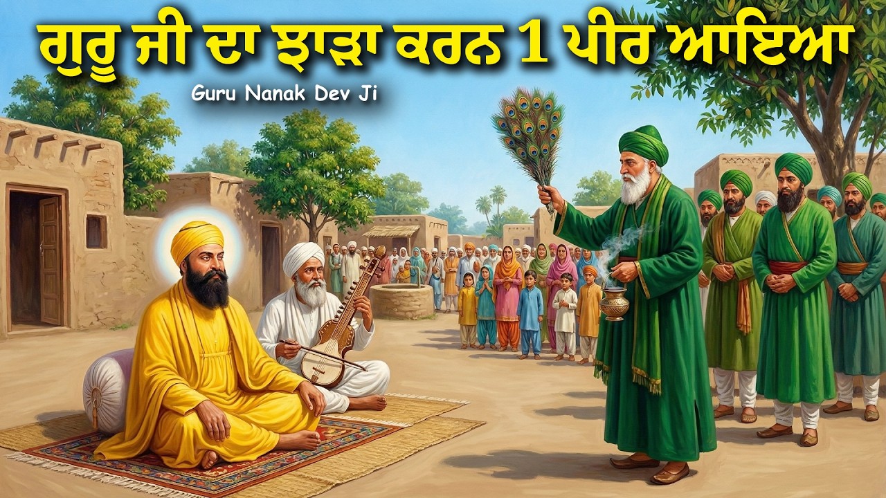 ਗੁਰੂ ਜੀ ਦਾ ਝਾੜਾ ਕਰਨ ਇਕ ਪੀਰ ਆਇਆ | Guru Nanak Dev Ji | United Khalsa | Remix Katha
