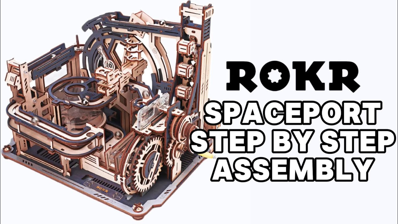 ROKR Marble Spaceport Marble Run Step-by-Step Assembly Guide