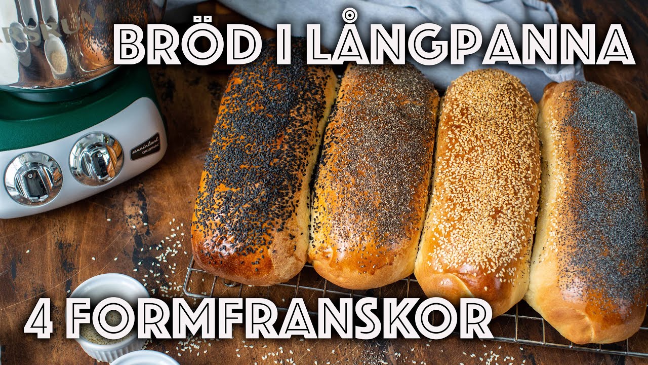 Bröd i långpanna - Fyra formfranskor på en gång!