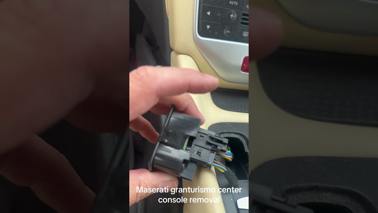 Maserati granturismo how to remove front centre console safely