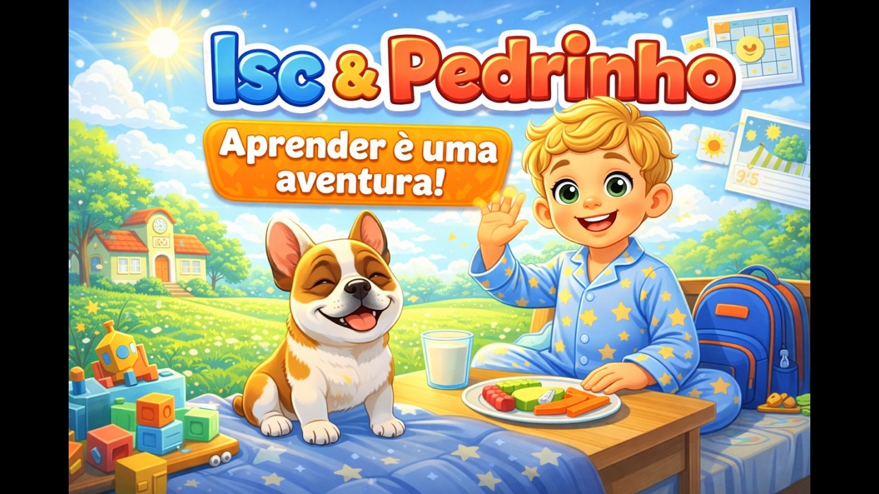 Rotinas para Crianças 👦🐶 | Manhã, Tarde e Noite | Isc & Pedrinho – Aprender é uma Aventura!