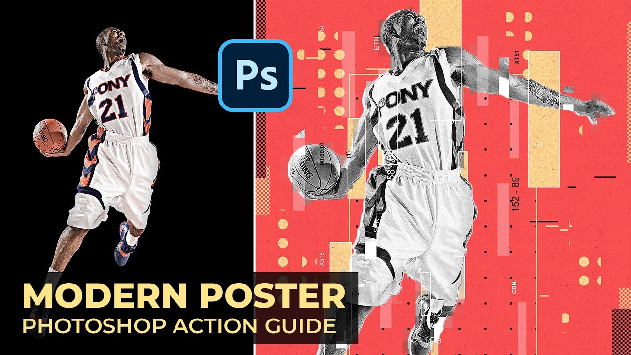Modern Poster Photoshop Action Guide