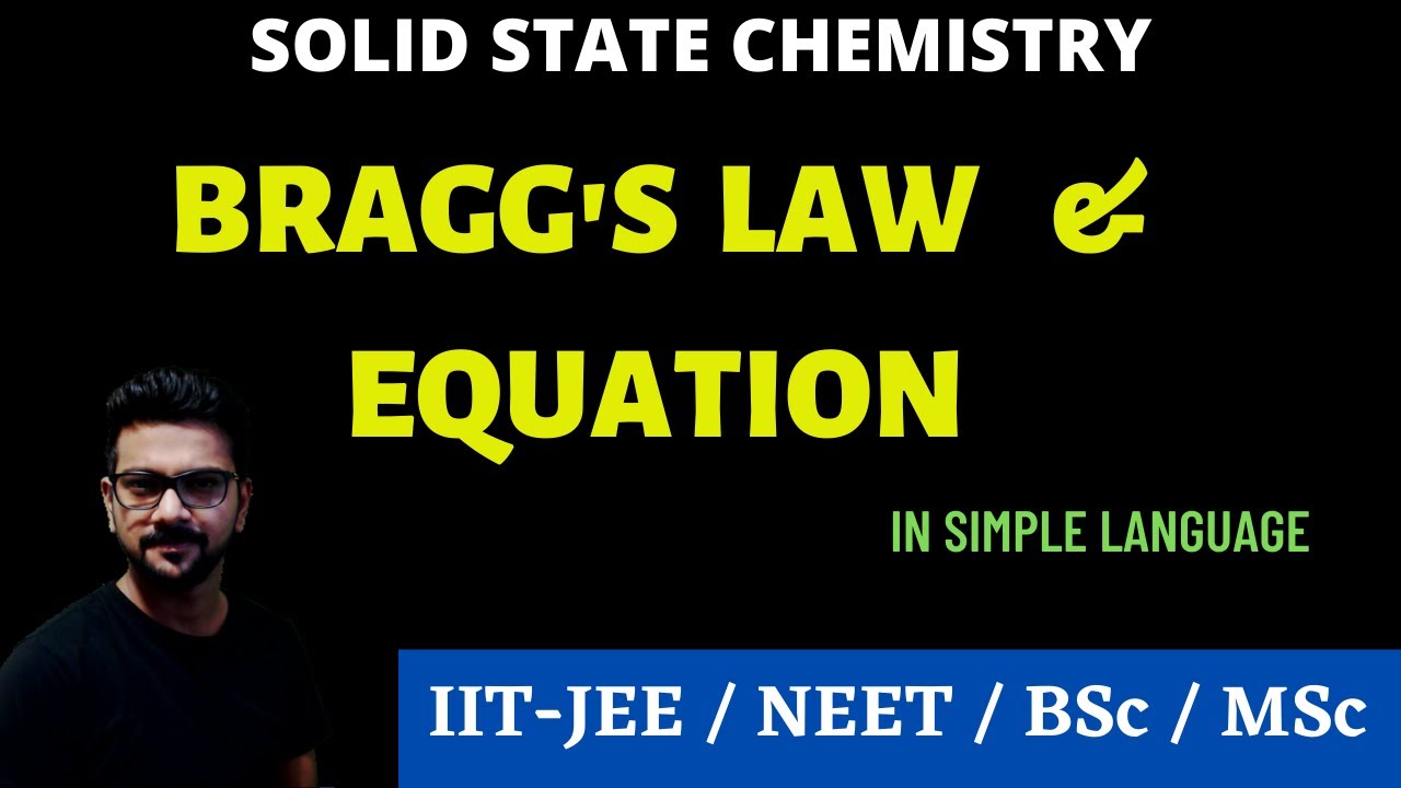Bragg's Law || Solid State Chemistry || Crystallography || XRD spectroscopy || x-ray diffraction