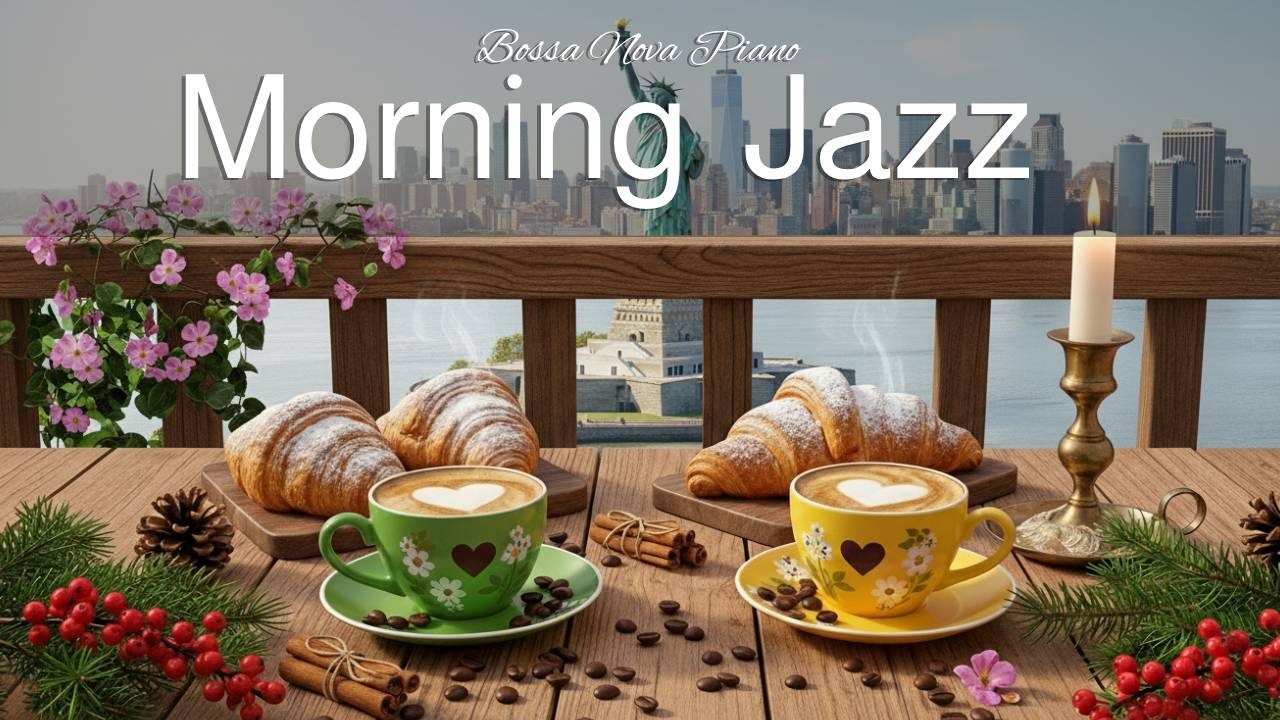 February Jazz 🌸 Cool Spring Morning Jazz Café & Elegant Bossa Nova Piano