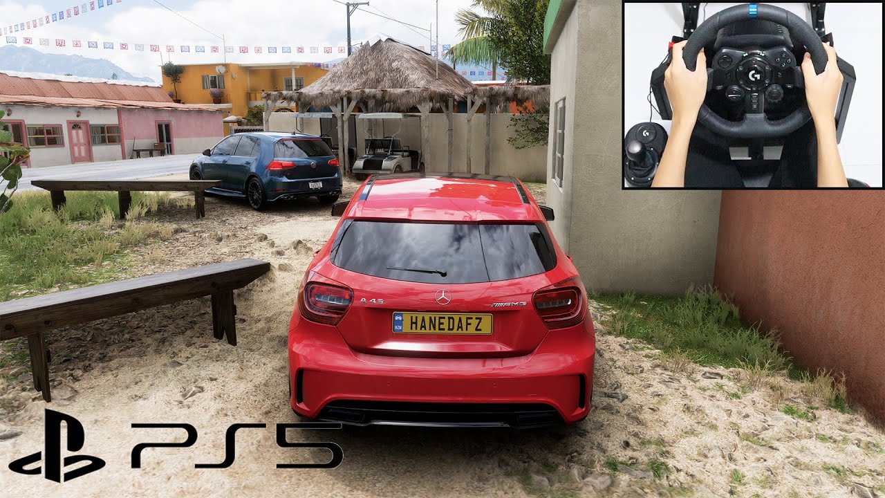 Mercedes A45 AMG & Volkswagen Golf R - Forza Horizon 5 (PS5) Logitech g923 gameplay