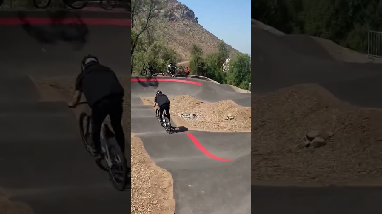 Pumptrack worlds practice lap #mtb #pumptrack #shorts