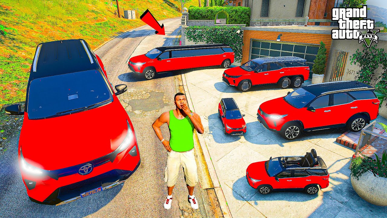 Franklin & Shinchan Collecting Every FORTUNER LEGENDER Car in GTA 5