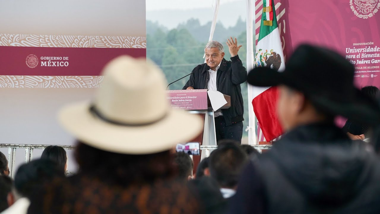 Inauguración de Universidad para el Bienestar, desde Villa de Allende, Estado de México