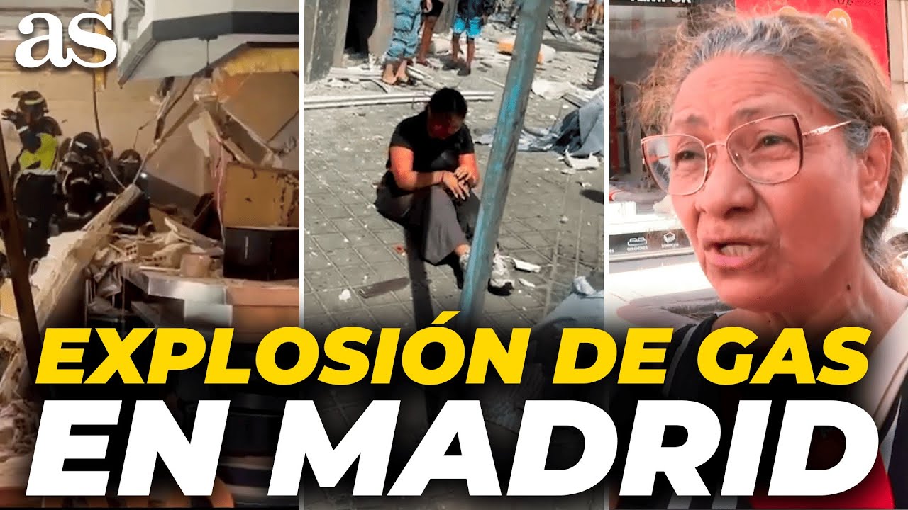 TODAS LAS IMÁGENES de la BRUTAL EXPLOSIÓN de GAS en PUENTE DE VALLECAS (MADRID)
