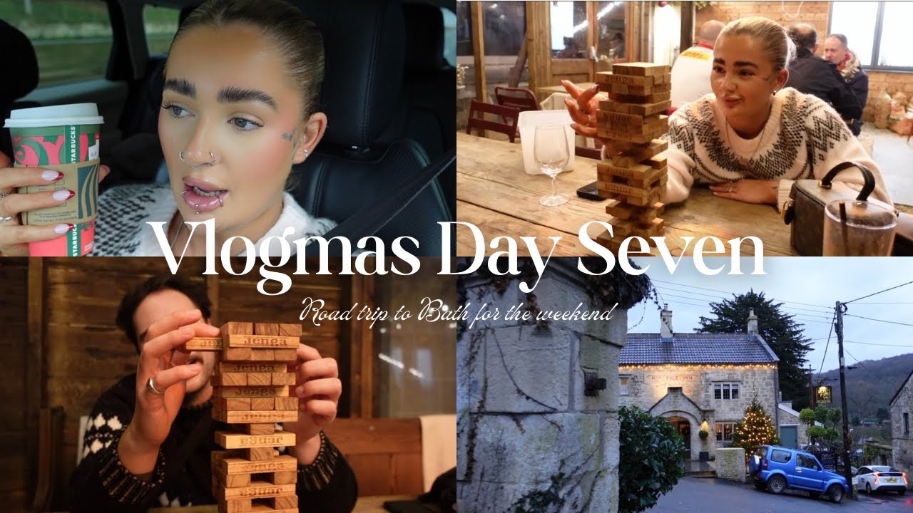 Vlogmas, день седьмой🎄 Поездка в Бат, свидание и отдых за городом | Chia