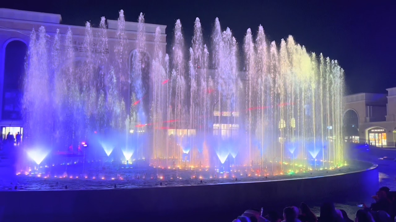 The Land of Legends Night Show Antalya Turkey (Fountain/Light/Fairy Tale/Water Jetpack/Tight Rope)