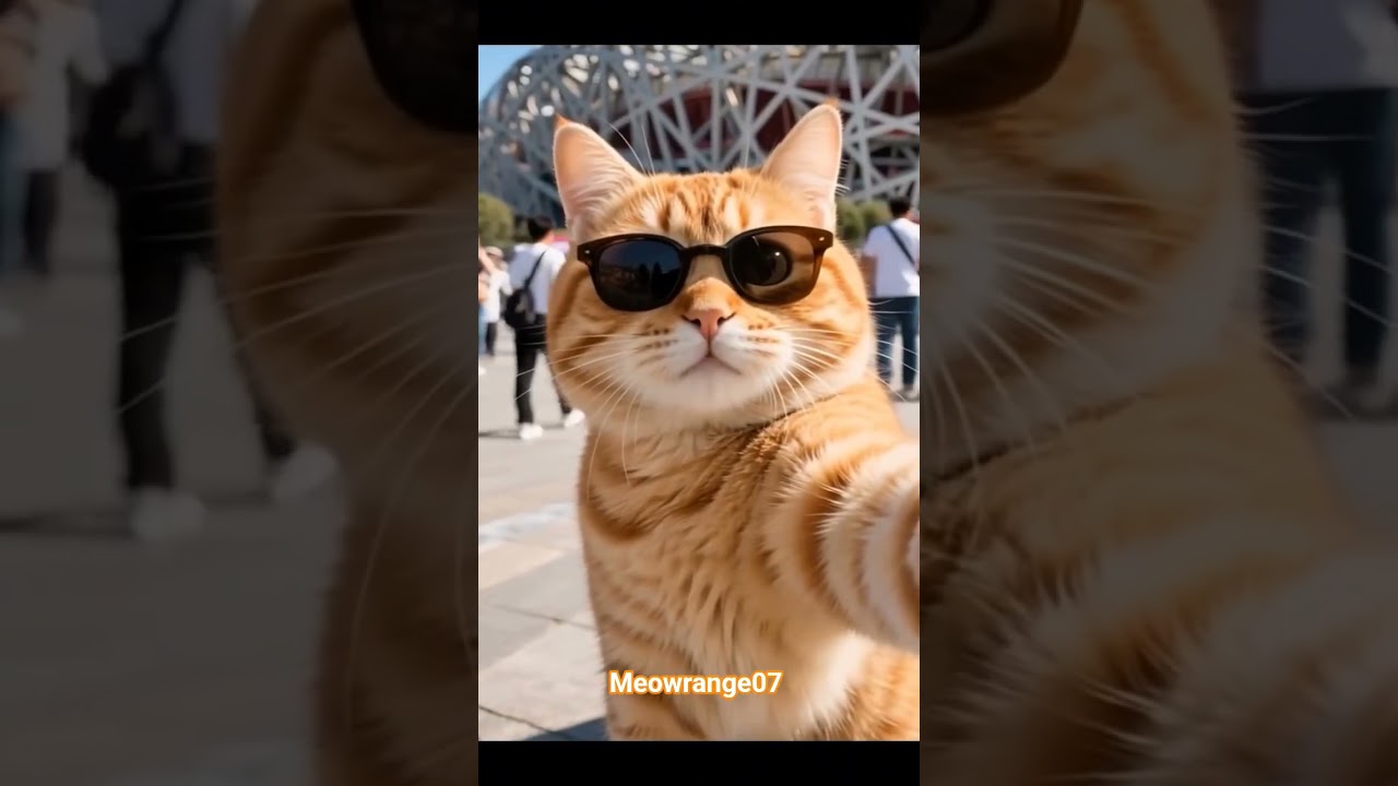 Meow Vlogging on China | The Great Wall of China #cat #funny #cuteanimals #cartoon #comedy