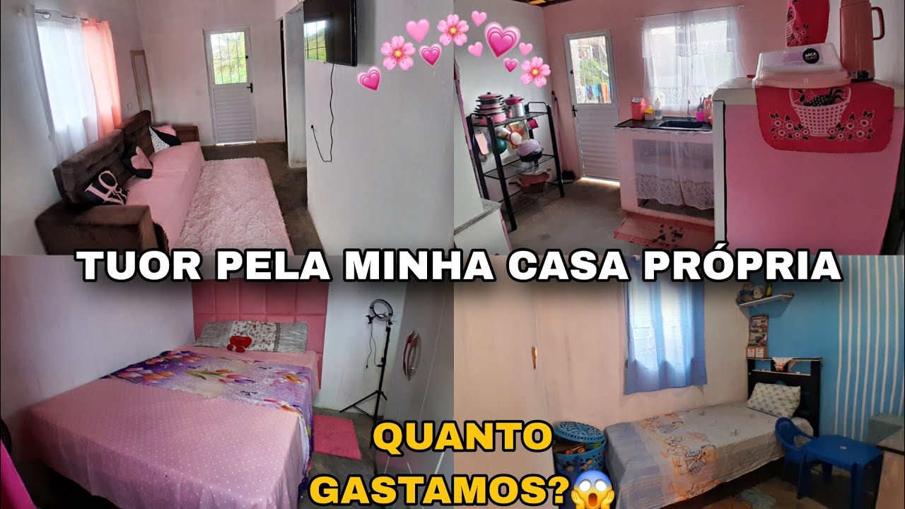 TUOR PELA MINHA CASA PRÓPRIA🏠MOSTREI ELA ANTES E DEPOIS QUANTO GASTEI?💝