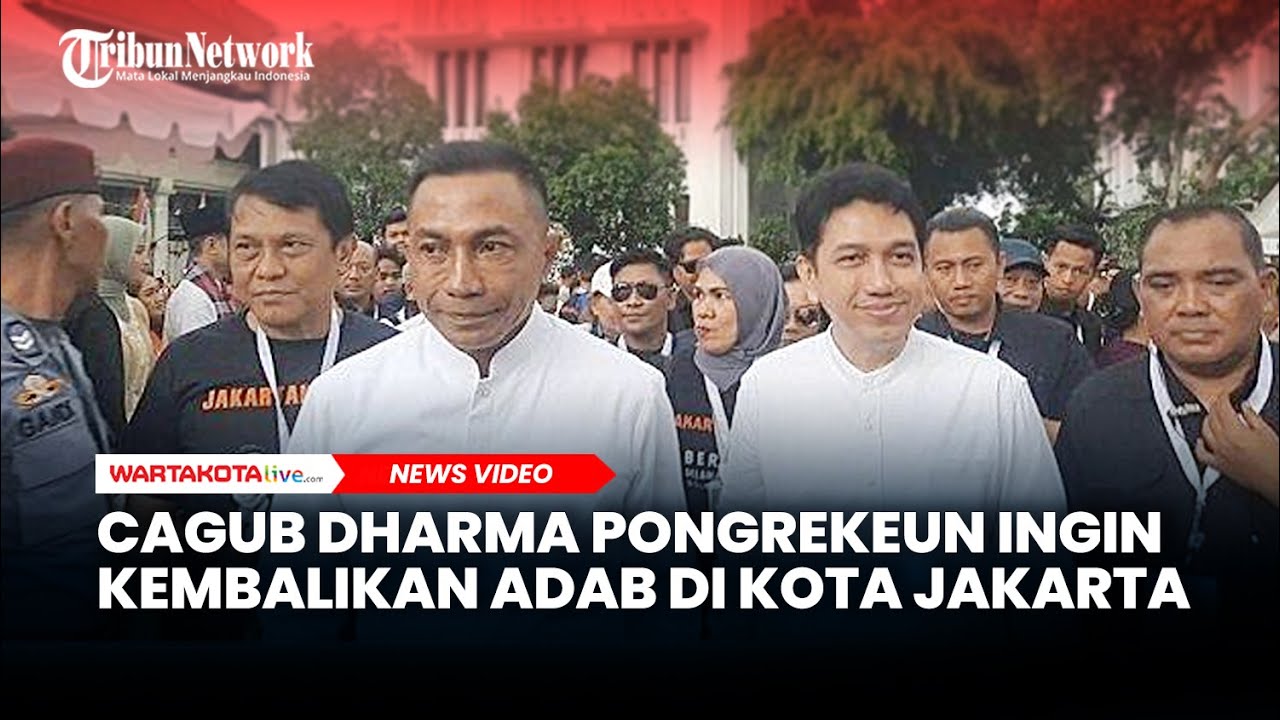 Hadiri Deklarasi Kampanye Damai, Dharma Pongrekun-Kun Wardana Ingin Kembalikan Adab di Kota Jakarta
