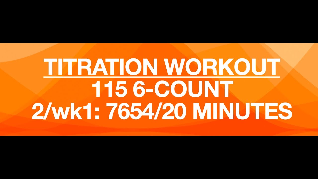 When you forget to press record! 115 6-count/20 minutes