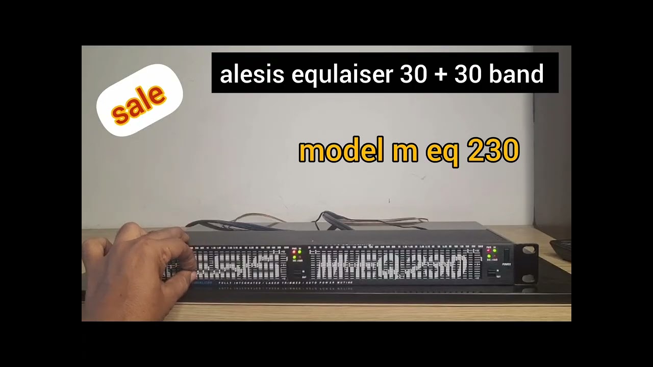 alesis 30 + 30  band equlaiser / for sale / model m eq 230 / mercury audios / contact 9994640101