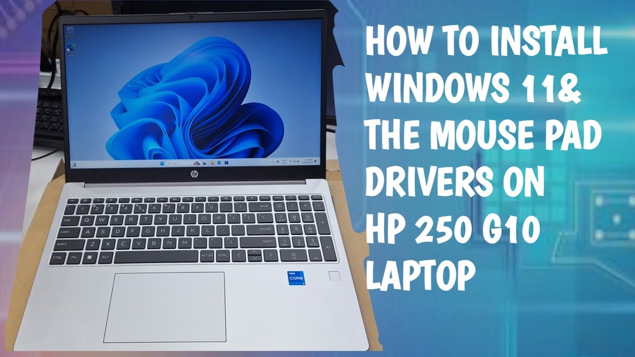 Установка Windows и драйвера сенсорной панели на ноутбук HP 250 G10