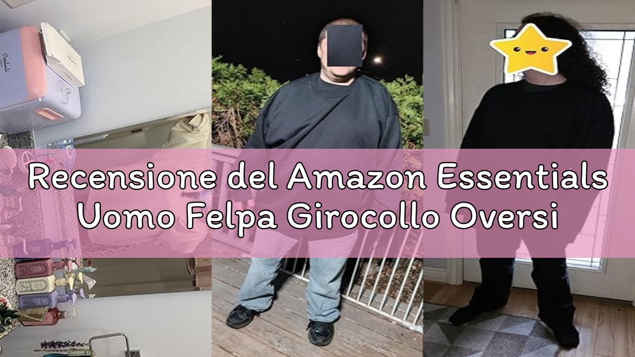 Recensione del Amazon Essentials Uomo Felpa Girocollo Oversize (Disponibile nelle Taglie Big & Tall)