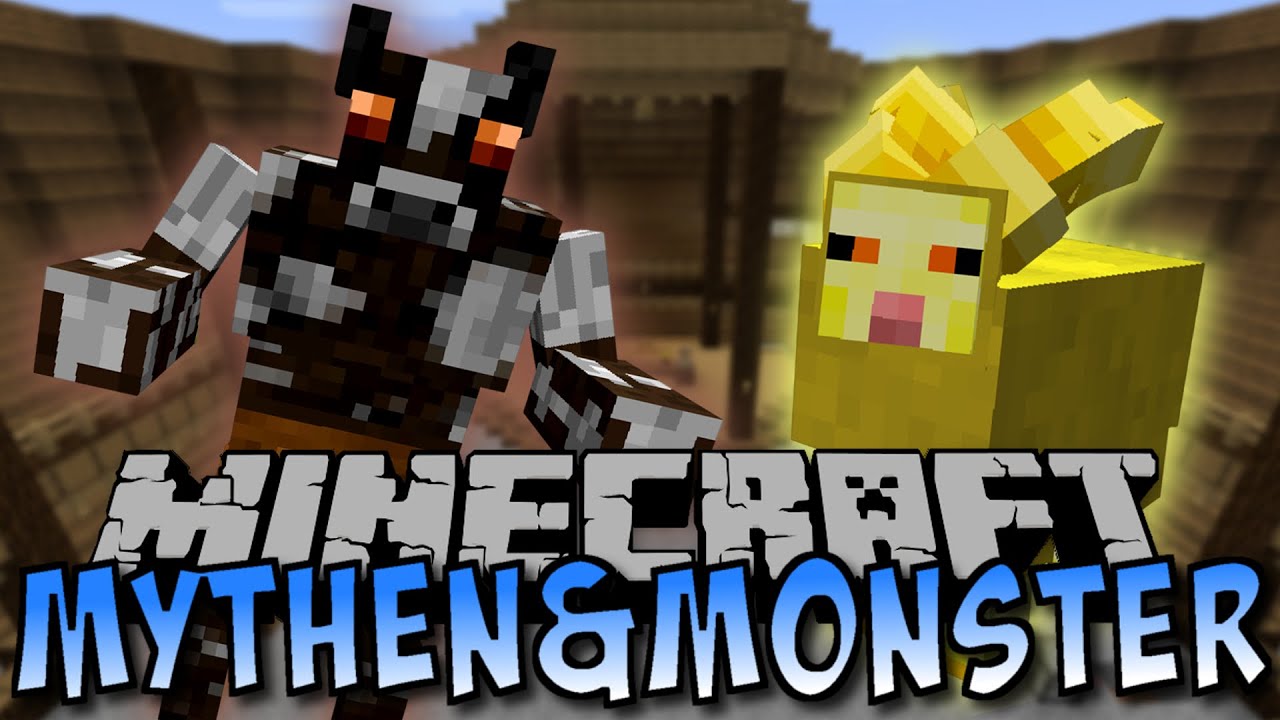 Minecraft MYTHEN & MONSTERS MOD (Minotaurus, Lehm-Boss)  [Deutsch]