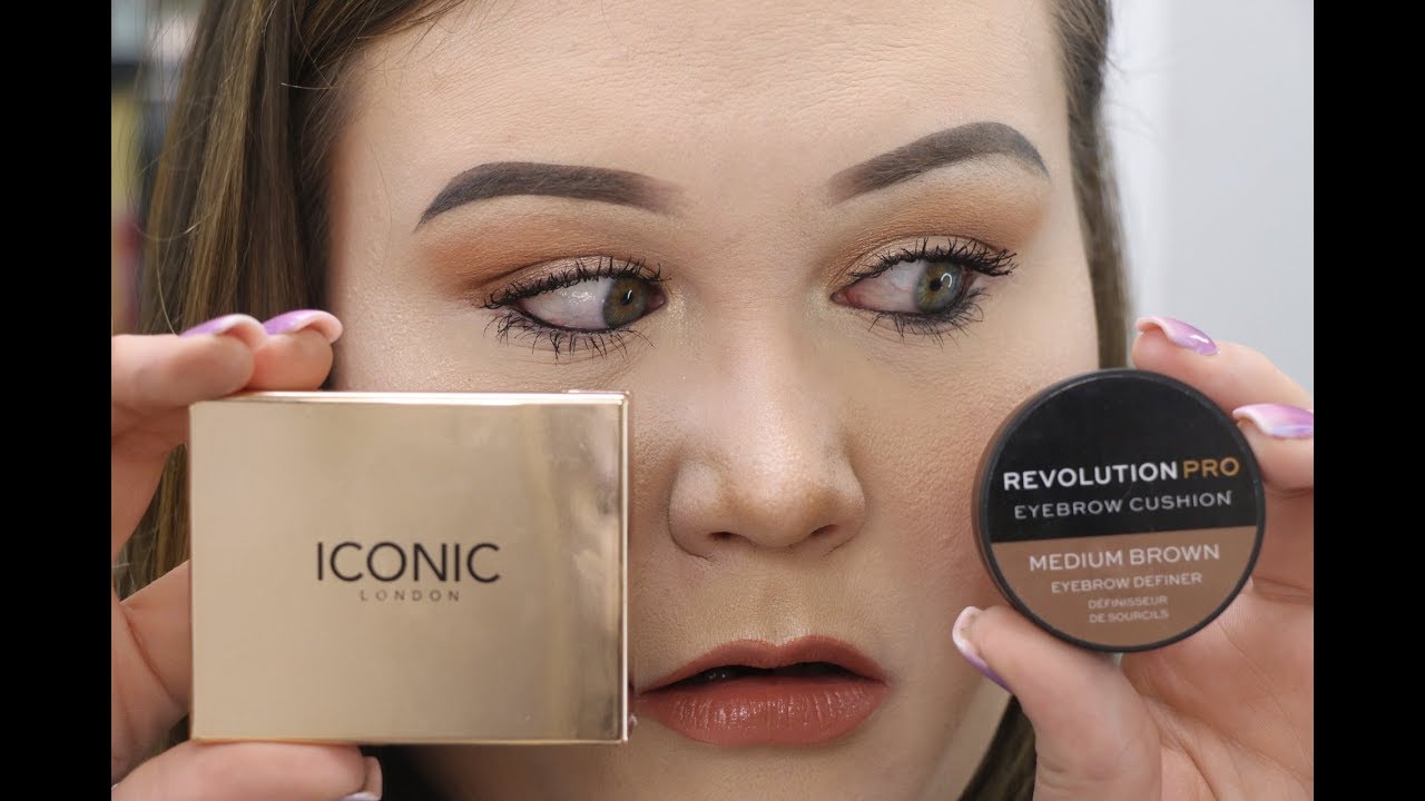 Brow Cushion Battle! $7 VS. $31 featuring the NEW Make Up Revolution VS. Iconic London!