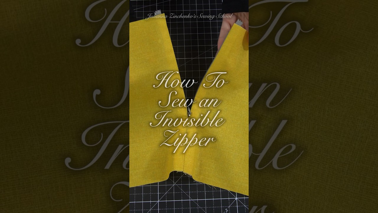 Full invisible zipper tutorial on my channel! #sewing #fashion #sewingtutorial #fashionschool