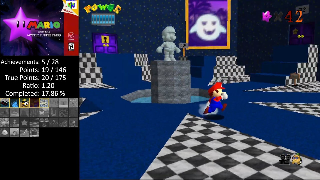 Mario and the Mystic Purple Stars - RetroAchievements