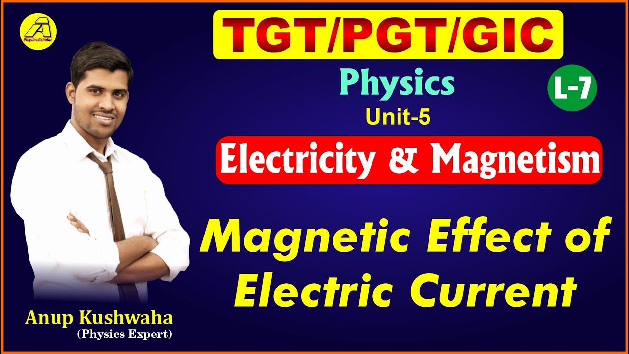 📚TGT/ PGT/GIC 🏆 ELECTRICITY & MAGNETISM #07 Magnetic Effect of Electric Current..