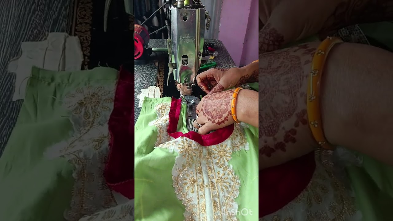 फुल kurti stitching #🪡🪡# youtubev वीडियो 👍 👍