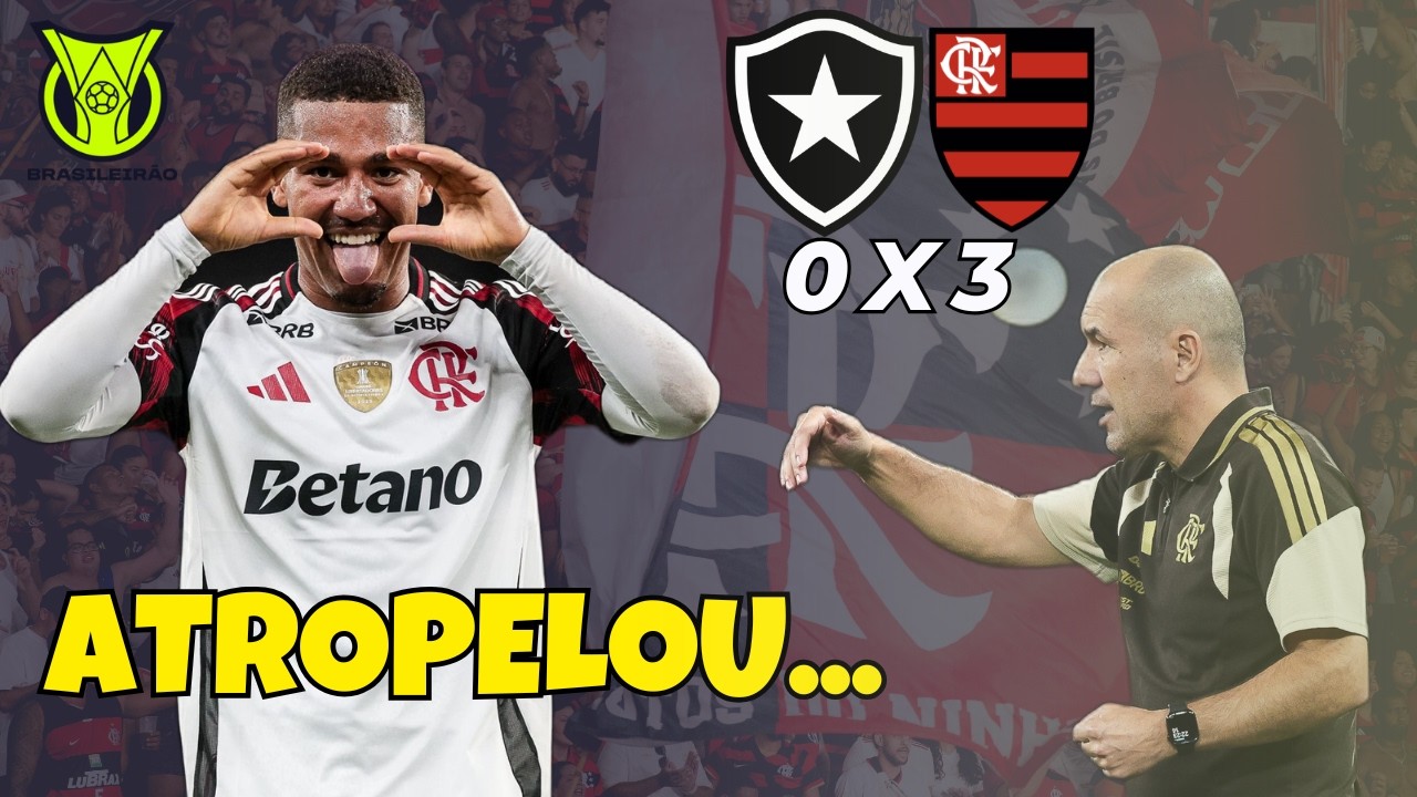 Flamengo 3x0 Botafogo: domínio total no clássico carioca