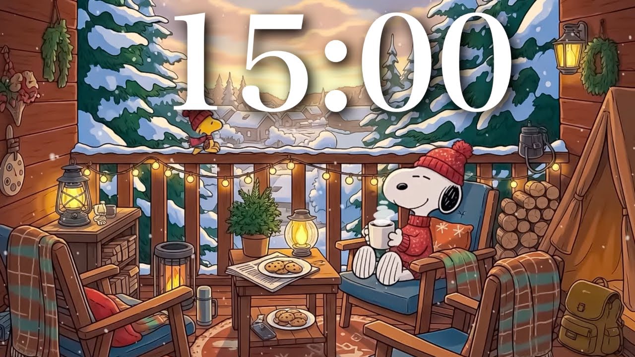 Snoopy Focus Session — 15-Minute Custom Animated Timer for Study & Work