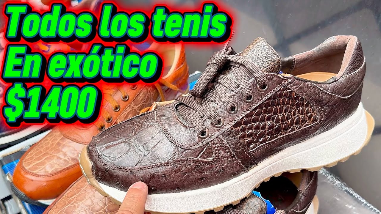 Norma Exóticos Fabricante de tenis en piel exótica en León Guanajuato $1400 uno y  $1200 Mayoreo 
